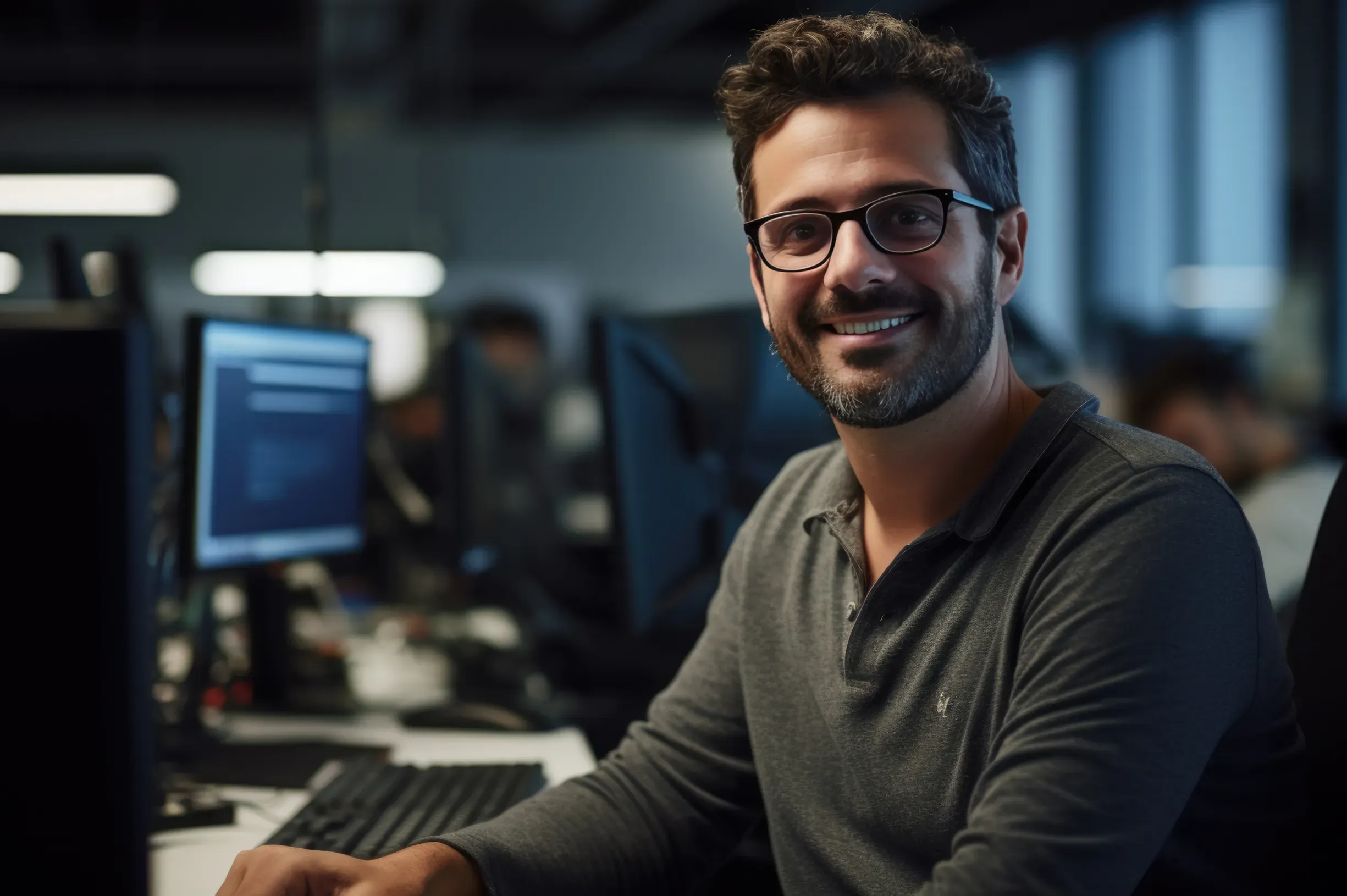Smiling Man Software Developer 