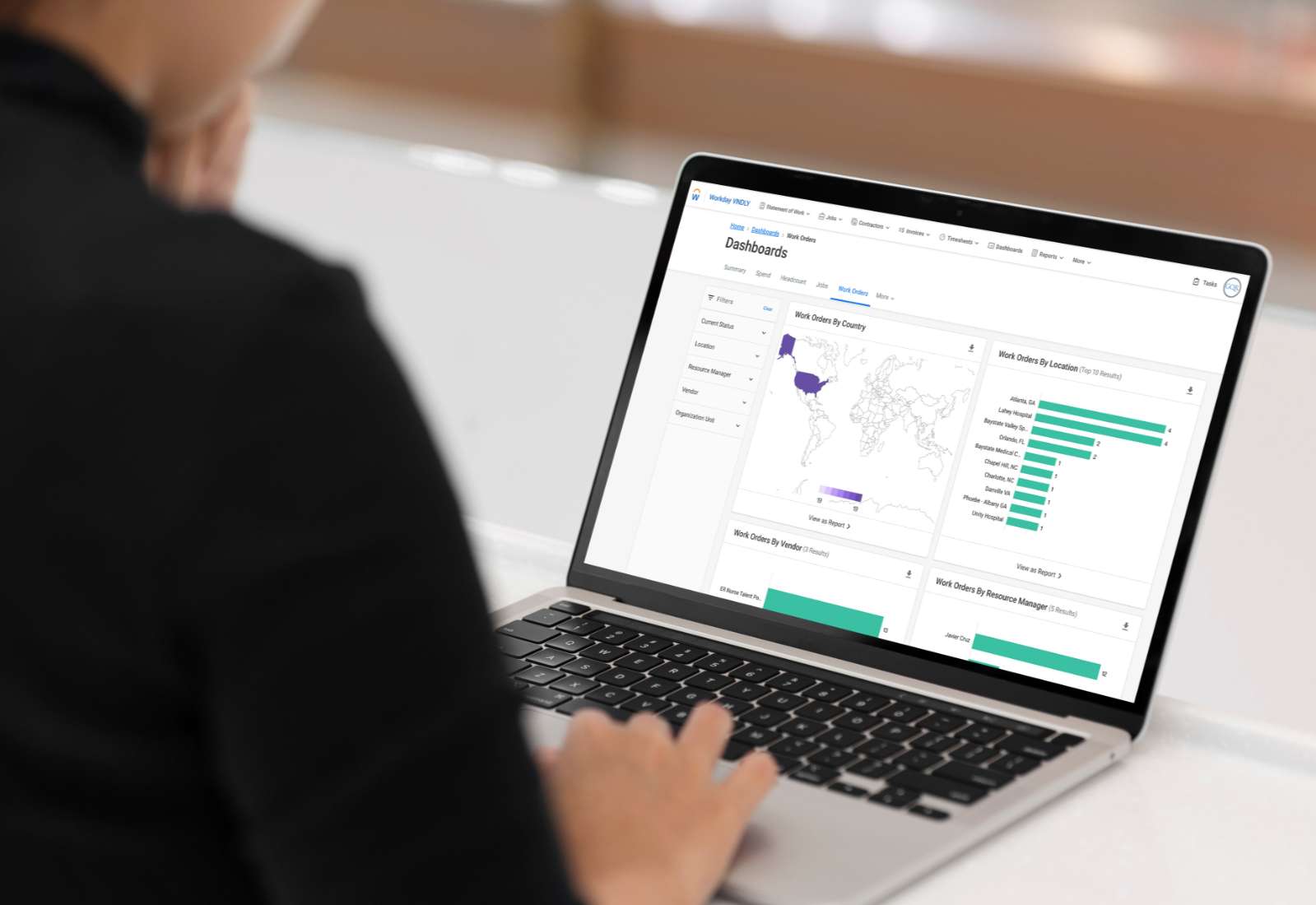 Workday VNDLY VMS Dashboard